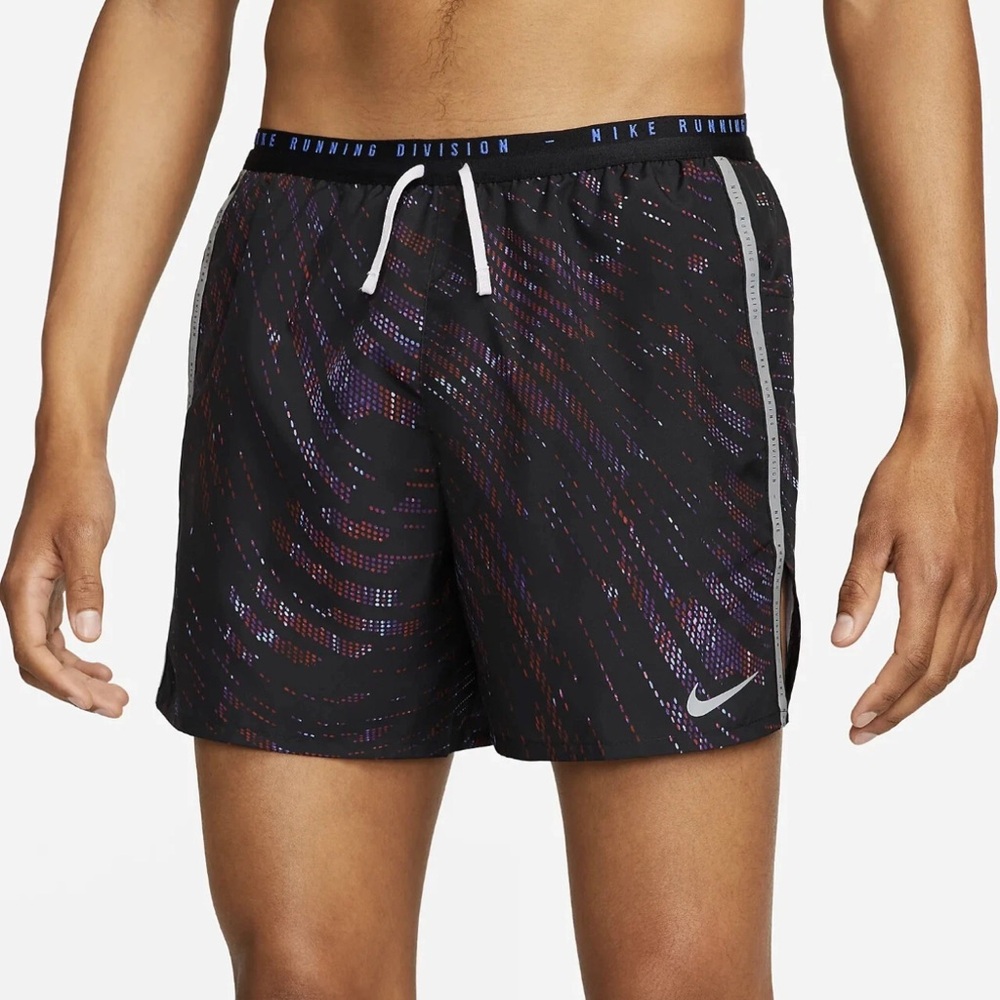 Nike Black and Purple Athletic Shorts